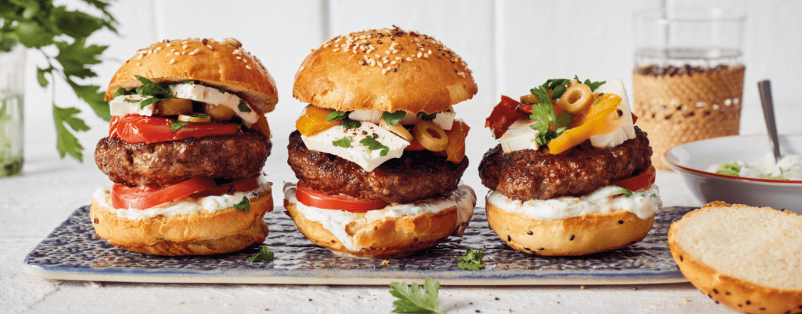 Burger Greek style für 4 Personen von lidl-kochen.de