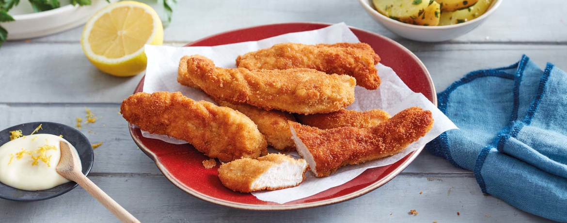 Gebackenes Hähnchen mit Gremolata-Kartoffel-Salat und Zitronen-Mayonnaise für 4 Personen von lidl-kochen.de