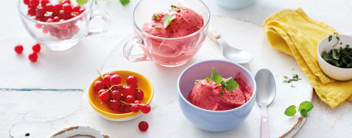 Johannisbeersorbet mit Minze für 4 Personen von lidl-kochen.de