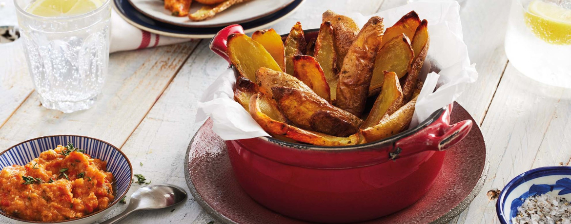 Potato skins mit Mandel-Paprika-Dip für 4 Personen von lidl-kochen.de