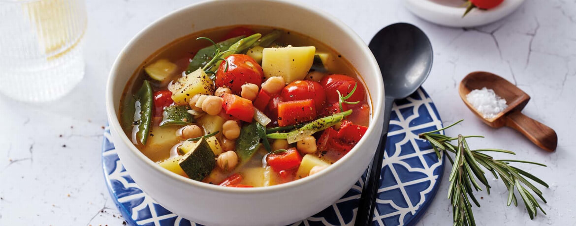Gemüsesuppe mit Kichererbsen - Rezept | LIDL Kochen