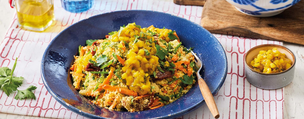 Gemüsecouscous mit pikantem Mango-Kräuter-Chutney für 4 Personen von lidl-kochen.de