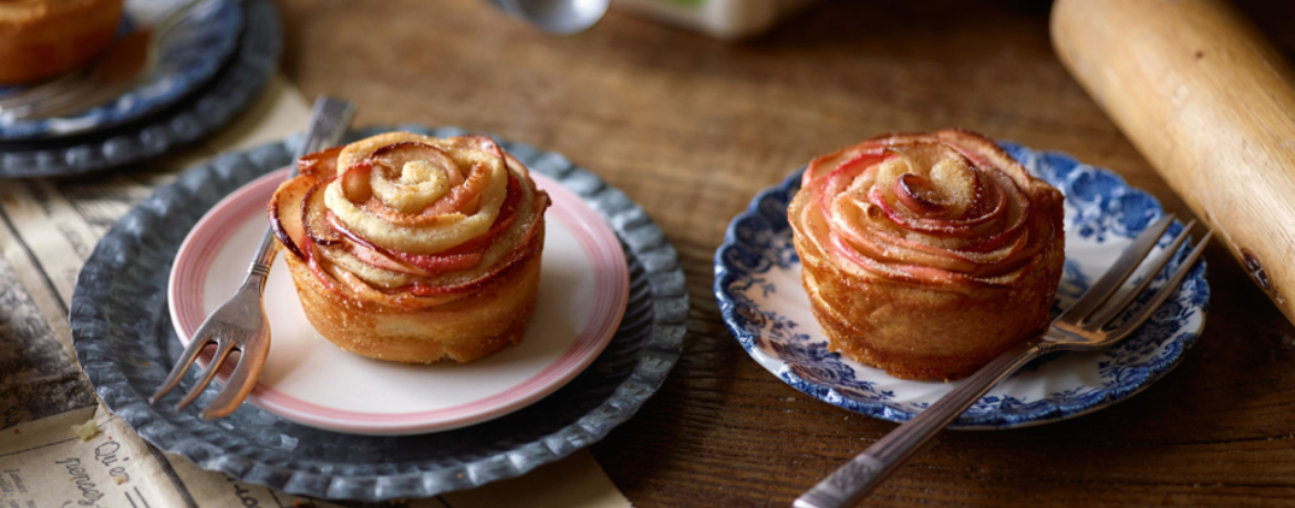 Apfelrosen-Muffins für 12 Personen von lidl-kochen.de