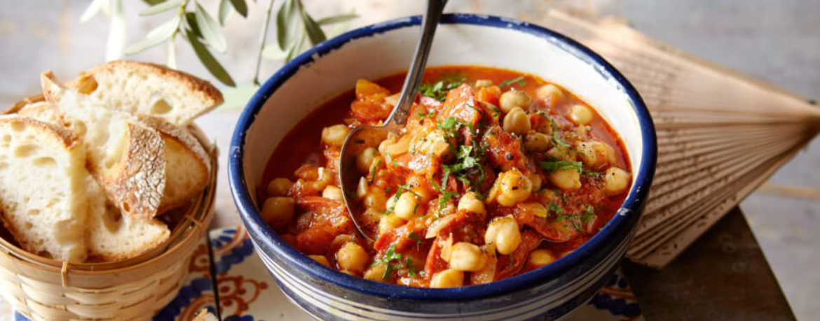 Tomatentopf mit Kichererbsen und Chorizo für 4 Personen von lidl-kochen.de