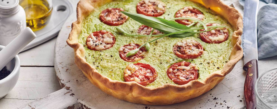 Vegetarische Bärlauch-Quiche für 8 Personen von lidl-kochen.de