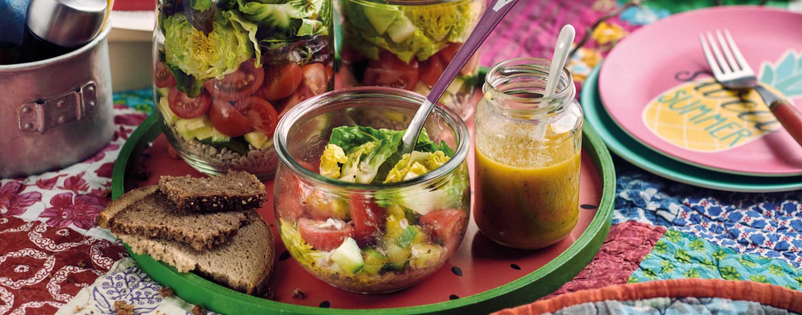 Knackiger Salat im Glas für 4 Personen von lidl-kochen.de