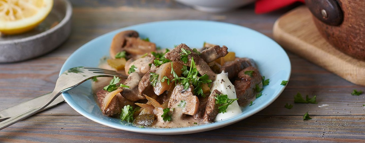 Klassisches Boeuf-Stroganoff-Rezept für 4 Personen von lidl-kochen.de