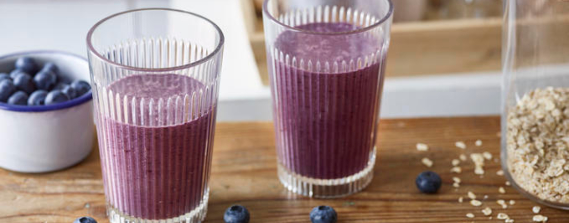 Heidelbeer-Vanille-Shake mit Haferflocken für 4 Personen von lidl-kochen.de