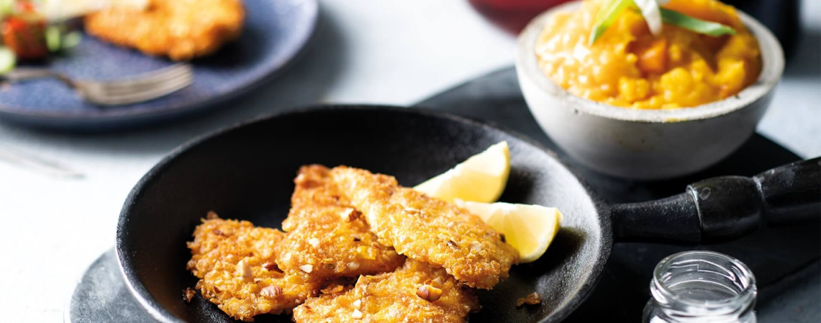 Minischnitzel mit Kartoffel-Kürbis-Püree für 4 Personen von lidl-kochen.de