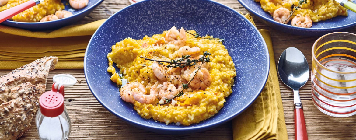 Kürbisrisotto mit Garnelen für 4 Personen von lidl-kochen.de