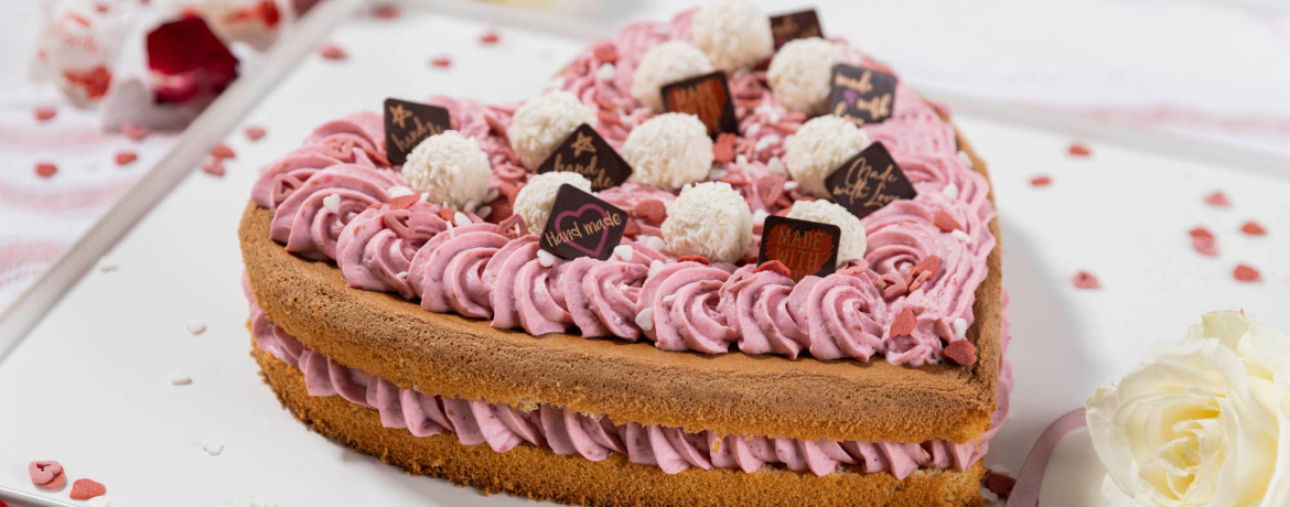 Herz Torte zum Valentinstag für 16 Personen von lidl-kochen.de