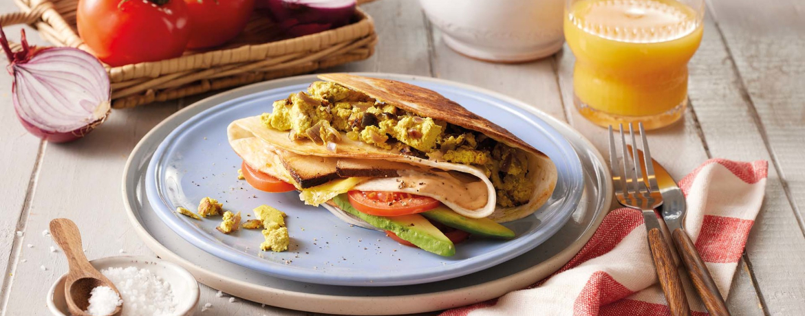 Vegane Frühstücks-Tortilla-Wraps mit Rührtofu für 4 Personen von lidl-kochen.de