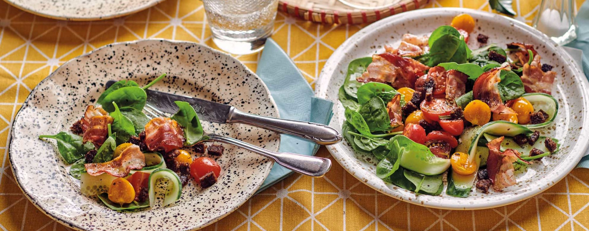 Spinatsalat mit Speck für 4 Personen von lidl-kochen.de