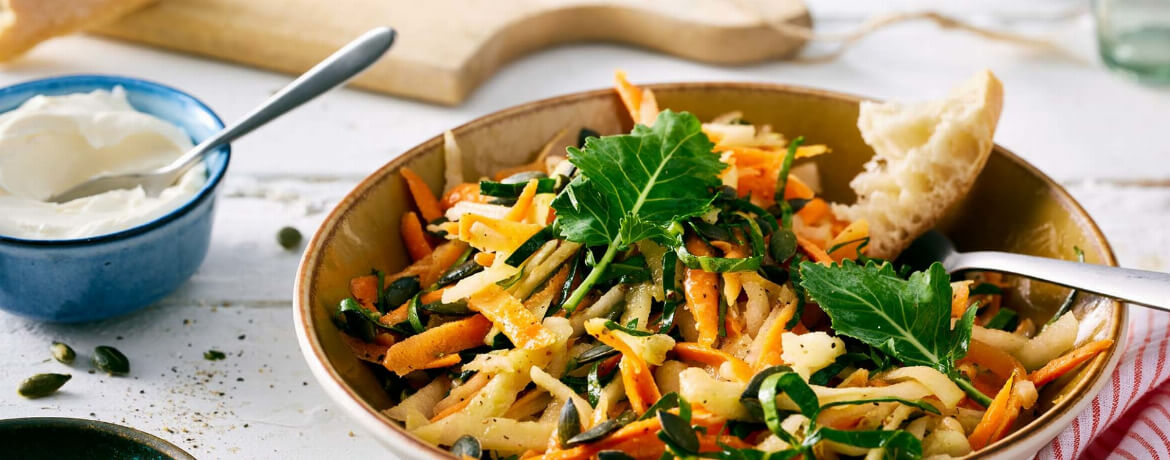 Kohlrabi-Salat mit Frischkäse für 4 Personen von lidl-kochen.de