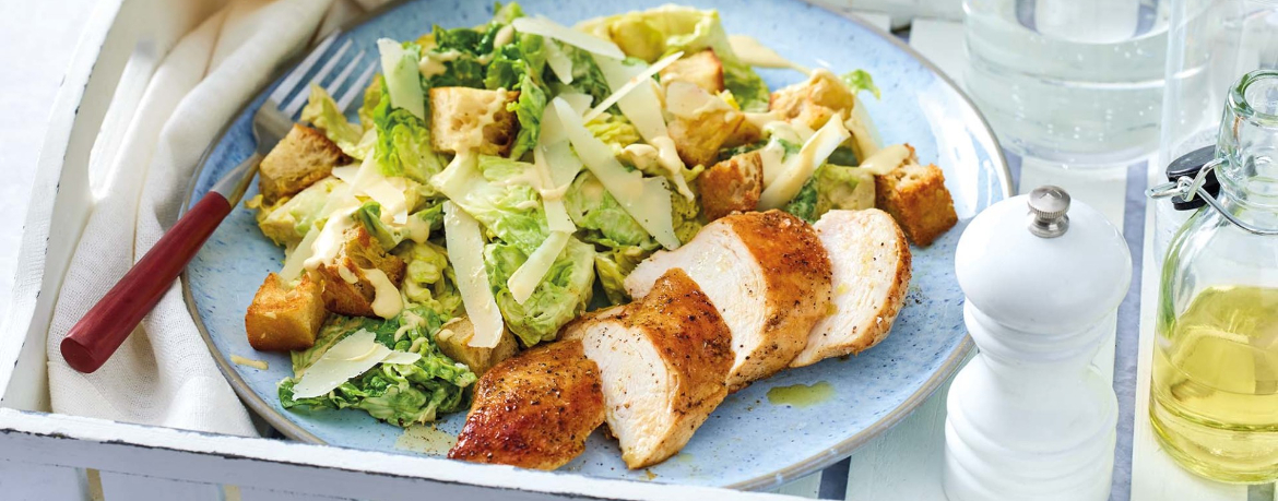 Caesar Salad mit Hähnchen für 4 Personen von lidl-kochen.de