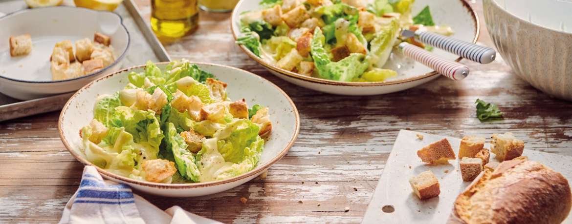 Veganer Caesar Salad für 4 Personen von lidl-kochen.de