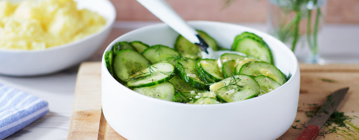 Gurkensalat mit Essig-Öl-Dressing für 4 Personen von lidl-kochen.de