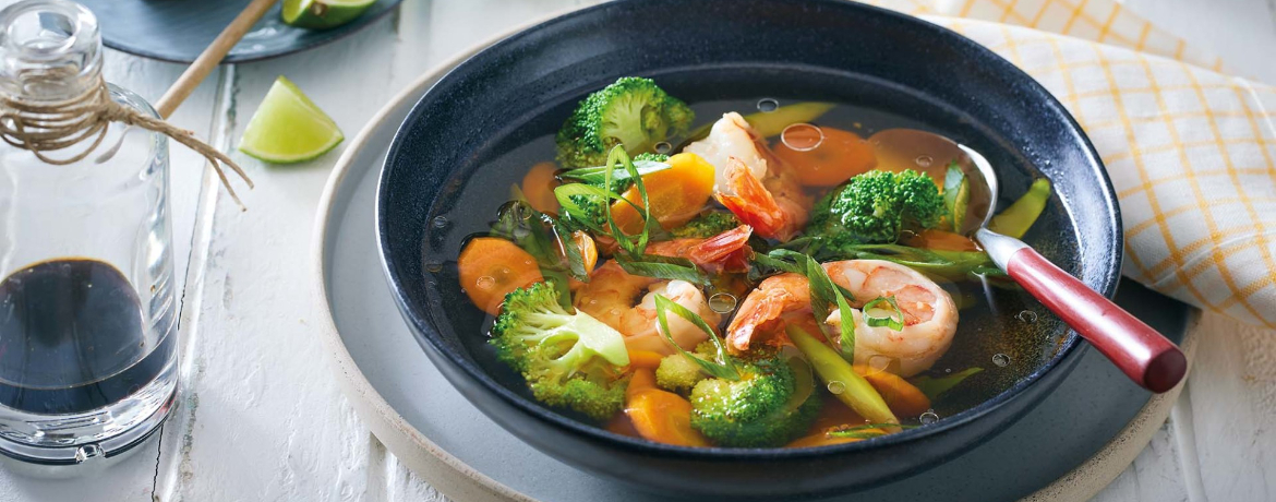 Asiatische Spargelsuppe mit Garnelen für 4 Personen von lidl-kochen.de