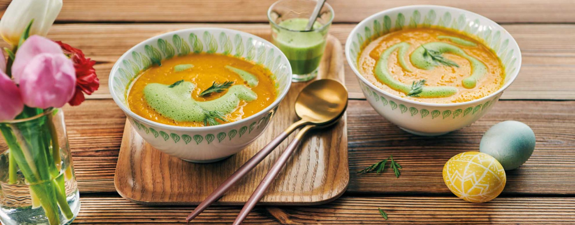 Karottensuppe mit Kürbiskernöl-Schaum für 4 Personen von lidl-kochen.de