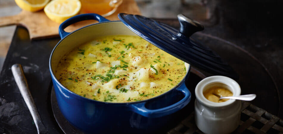 Kartoffel-Kohlrabi-Suppe mit Senf für 4 Personen von lidl-kochen.de