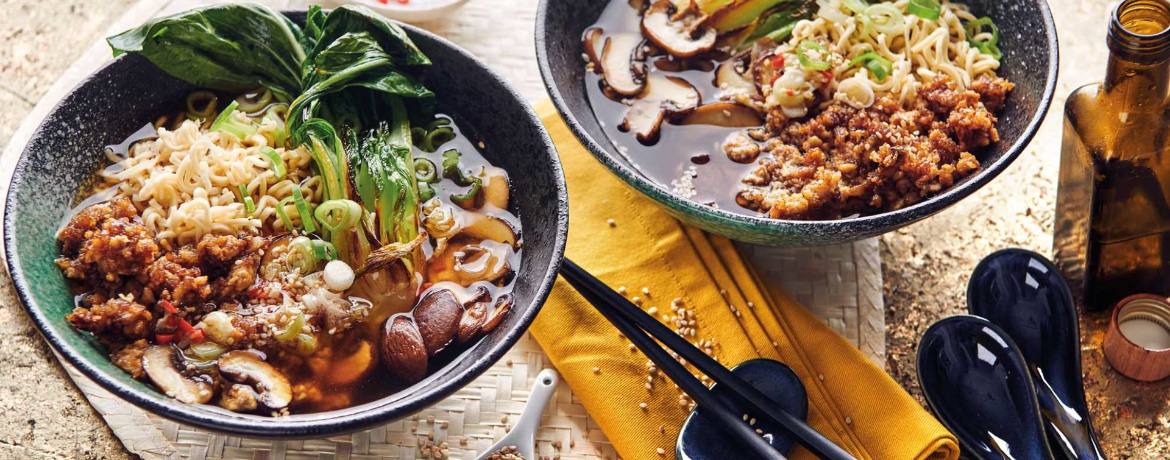 Schnelle Vegane Miso-Ramen mit Tofu für 4 Personen von lidl-kochen.de