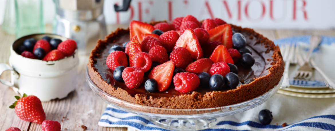 Schoko-Espresso-Tarte mit Beeren für 16 Personen von lidl-kochen.de