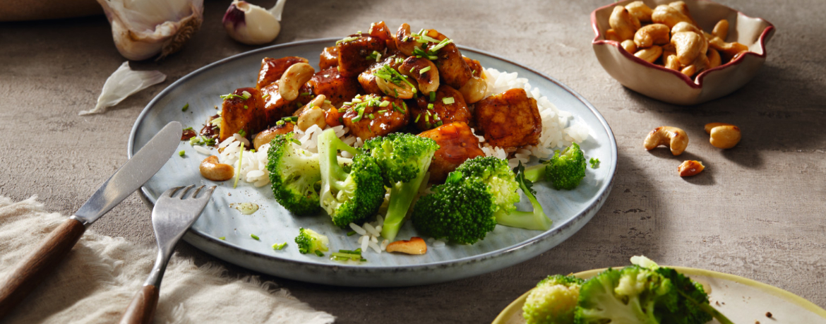 Tofu Teriyaki mit Reis und Cashews für 4 Personen von lidl-kochen.de