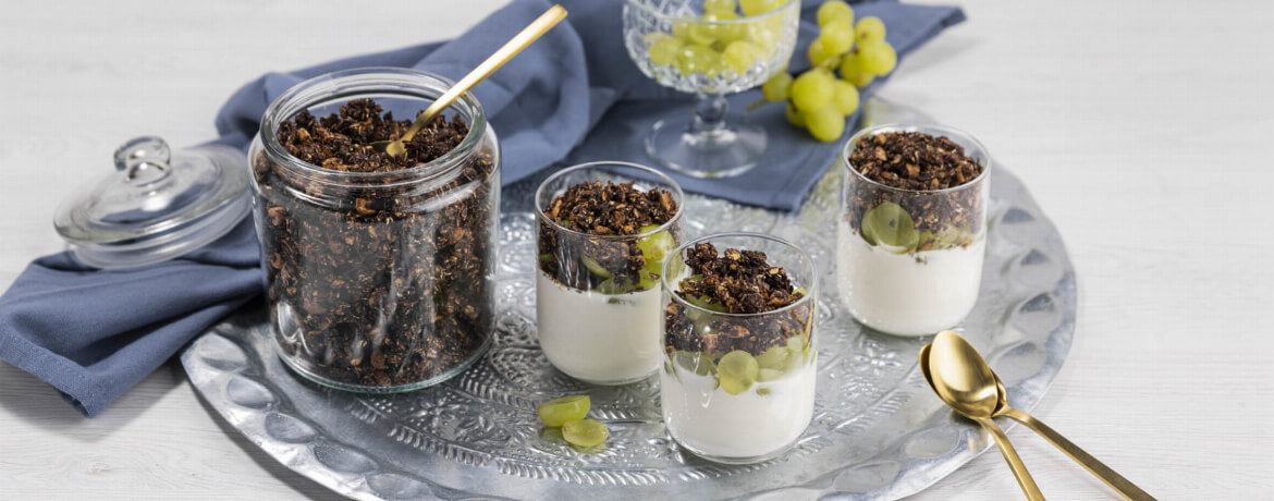 Trauben-Frühstück mit Haferflocken &amp; Joghurt - Rezept | LIDL Kochen