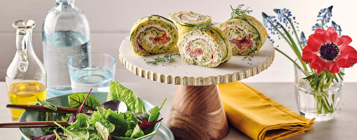 Zucchini-Lachs-Rolle mit Frischkäse für 4 Personen von lidl-kochen.de