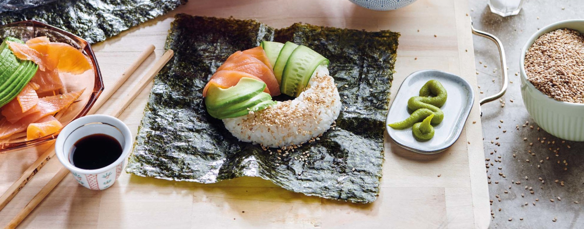 Sushi-Bagels mit Lachs und Avocado für 4 Personen von lidl-kochen.de