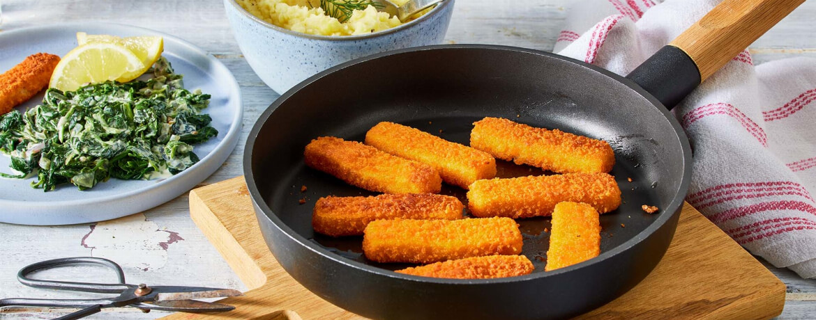 Vegane Fischstäbchen mit Kartoffel-Stampf - Rezept | LIDL Kochen