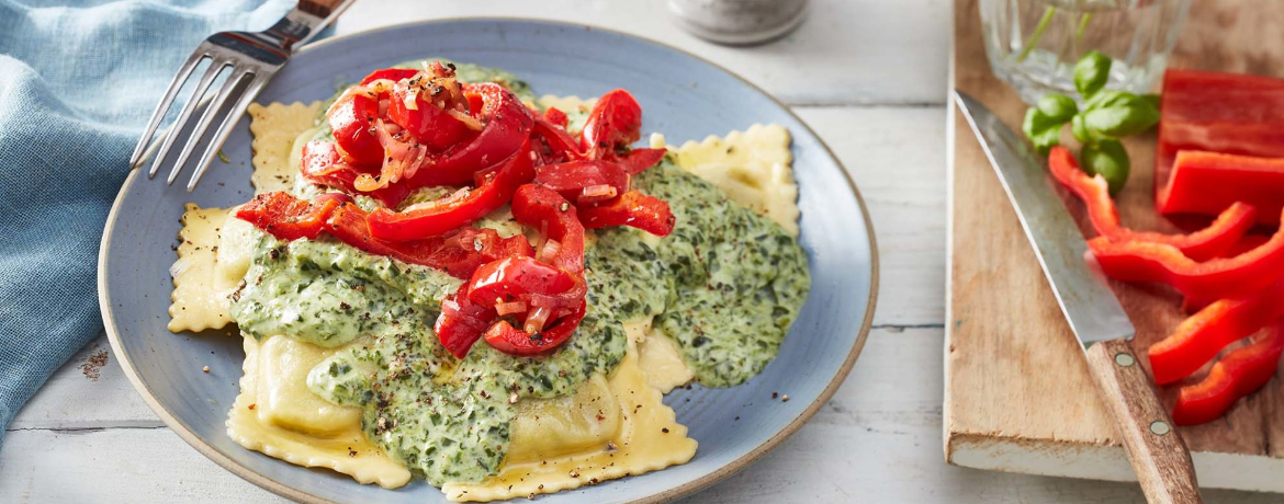 Ravioli mit cremiger Spinatsauce für 4 Personen von lidl-kochen.de