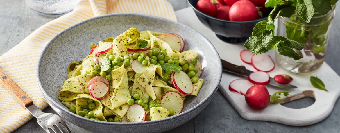 Pappardelle mit Erbsen und Minze für 4 Personen von lidl-kochen.de