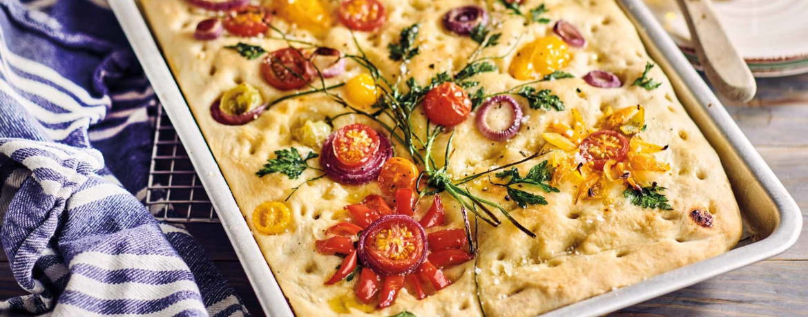 Blumen-Foccacia für 4 Personen von lidl-kochen.de