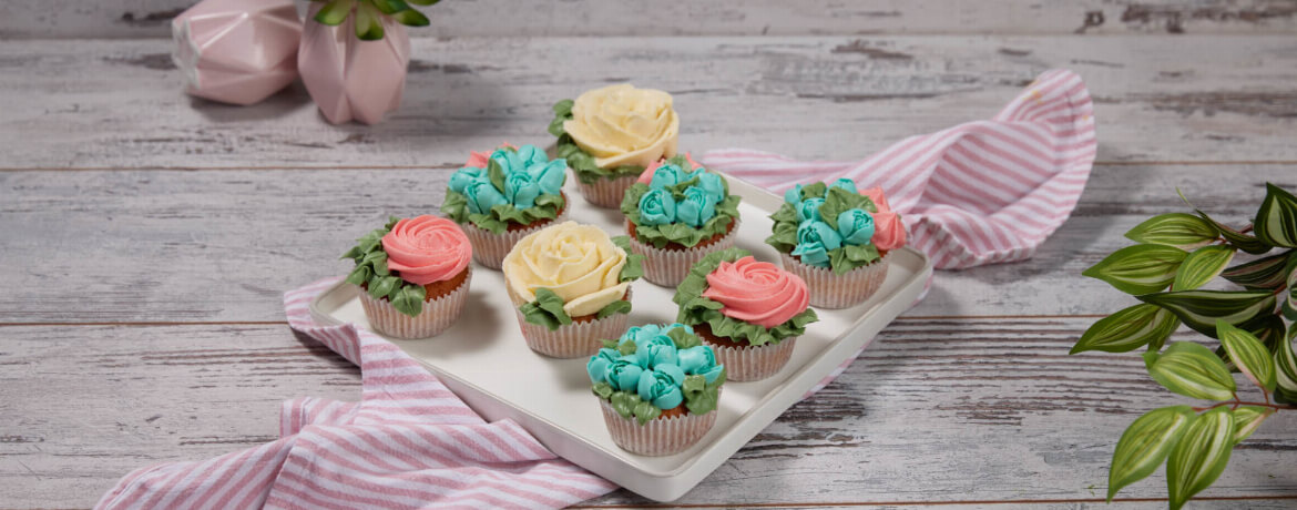 Blumen-Cupcakes zum Muttertag - Rezept | LIDL Kochen