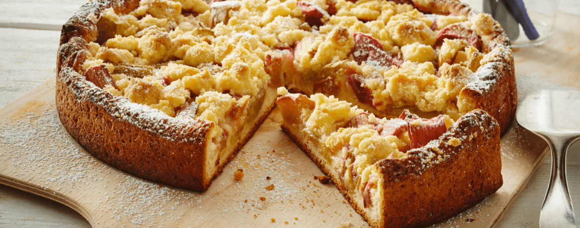 Rhabarberkuchen mit Streuseln für 16 Personen von lidl-kochen.de