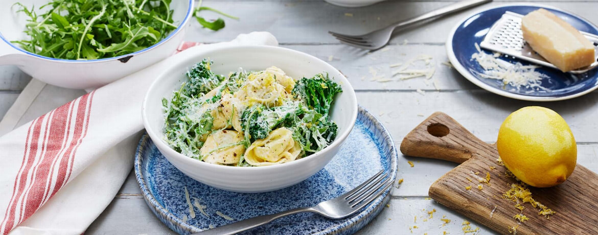 Tortelloni verde mit Brokkoli und Rucola für 4 Personen von lidl-kochen.de