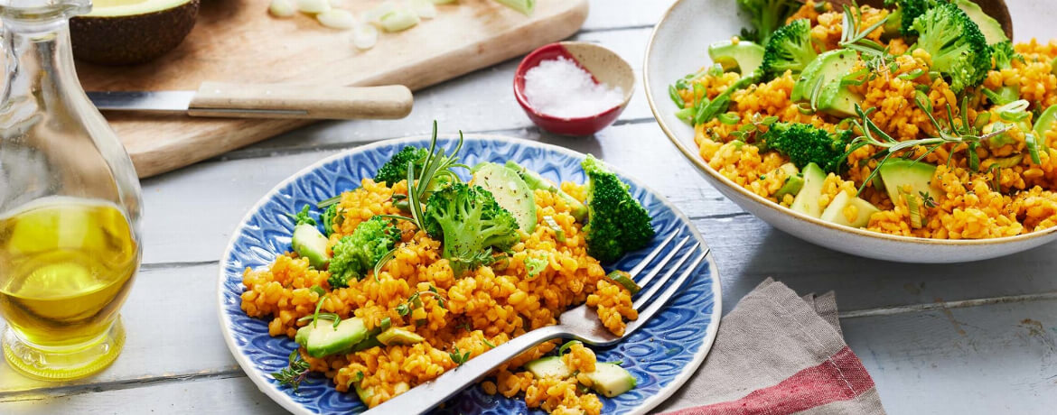 Bulgur-Salat mit Brokkoli und Avocado für 4 Personen von lidl-kochen.de