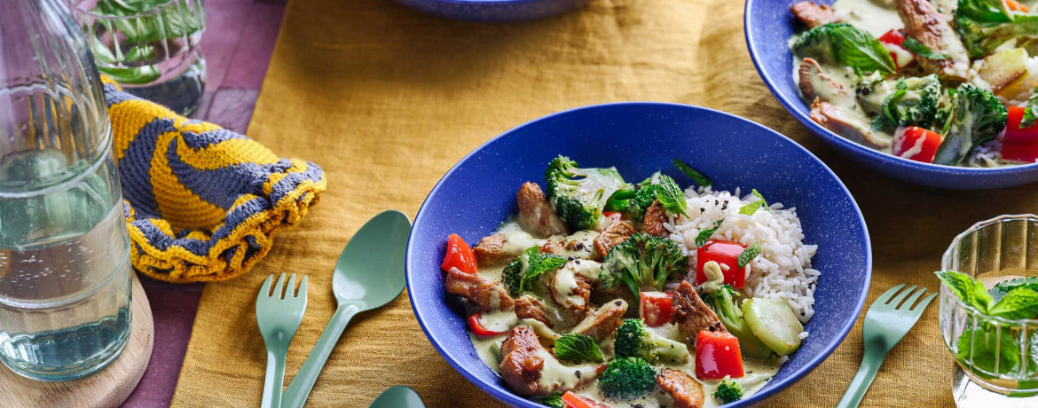 Hähnchencurry mit Brokkoli und Reis für 4 Personen von lidl-kochen.de