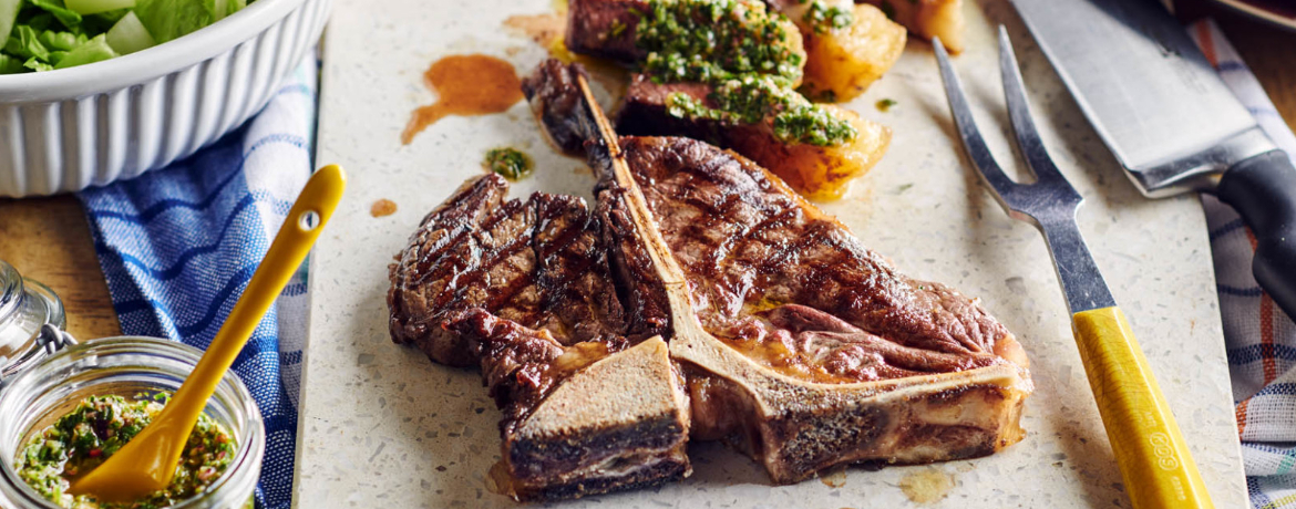 T-Bone-Steak mit Chimichurri für 4 Personen von lidl-kochen.de