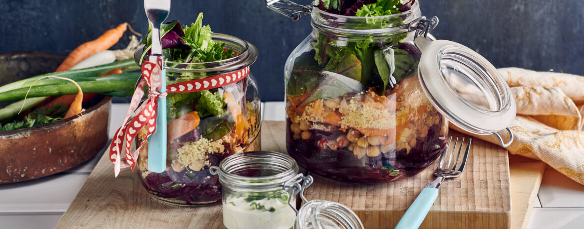 Bunter Salat im Glas für 4 Personen von lidl-kochen.de