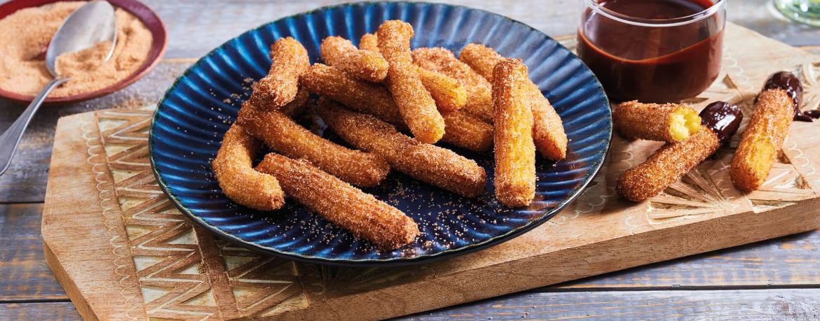 Churros mit Chili-Schokoladensoße für 4 Personen von lidl-kochen.de