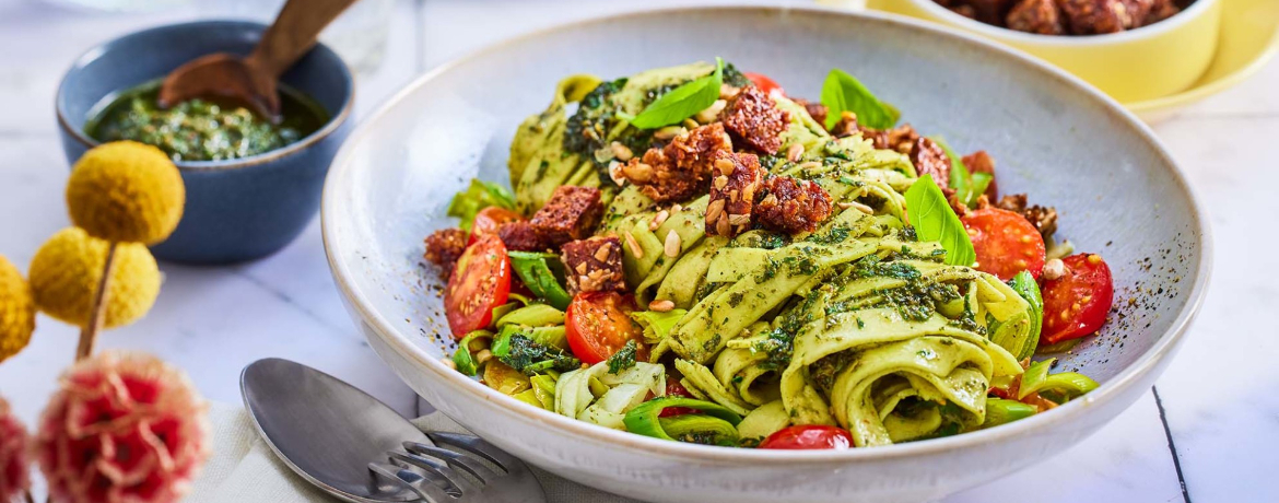 Tagliatelle mit Basilikumpesto für 4 Personen von lidl-kochen.de