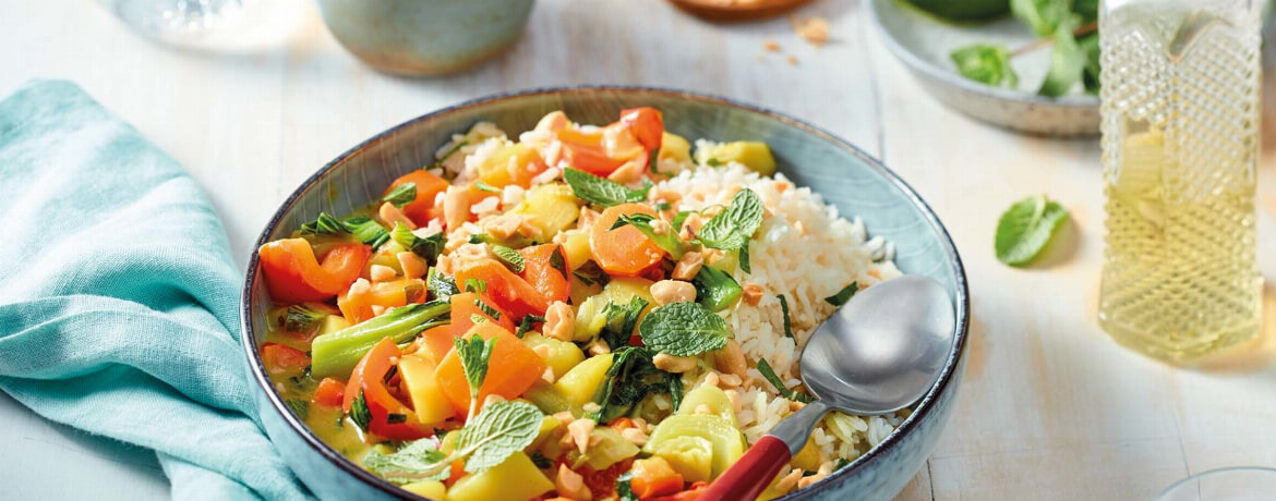 Matsaman-Curry mit Reis und Erdnüssen für 4 Personen von lidl-kochen.de