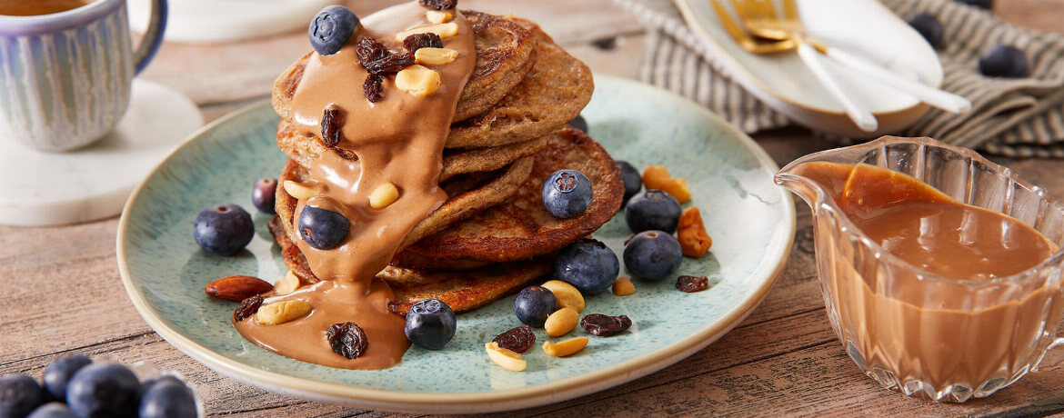 Pancakes mit High-Protein-Erdnuss-Creme für 4 Personen von lidl-kochen.de