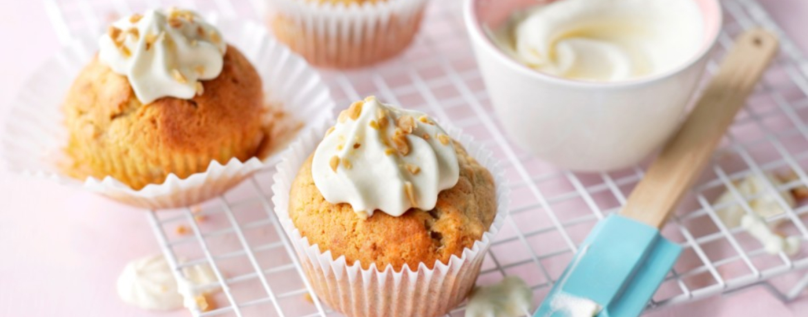 Bananen-Erdnuss-Cupcakes für 12 Personen von lidl-kochen.de