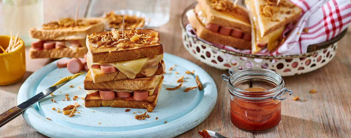 Wiener-Würstchen-Sandwich für 4 Personen von lidl-kochen.de