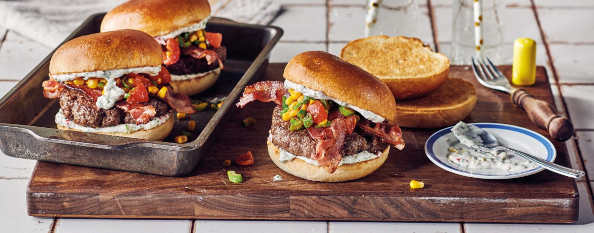 Tex-Mex-Chiliburger mit Limettenmayo für 4 Personen von lidl-kochen.de