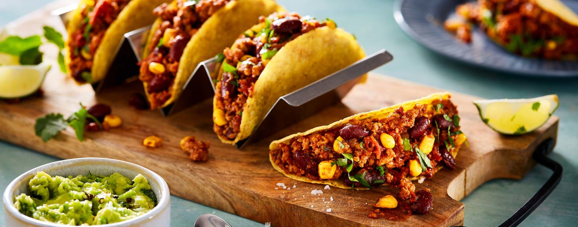 Veganer Tex Mex Taco mit Vemondo veganem Hack und Koriander für 4 Personen von lidl-kochen.de