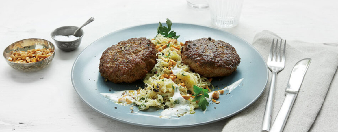 Sauerkrautsalat mit scharfen Bouletten für 4 Personen von lidl-kochen.de